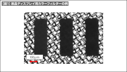 【図1】液晶ディスプレイ用カラーフィルターの例