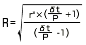 【数式画像】キャビティ外形半径R