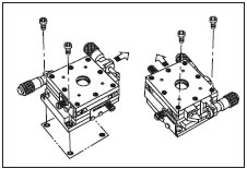 XY軸ステージ取り付け方法