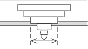 よく使われるサイズの穴を一本のドリルで加工することができます。