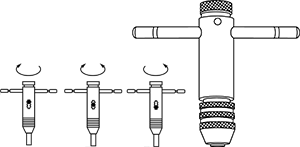 Ｔ型ラチェットタップホルダ