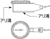 アリ溝タイプを確認してください。　