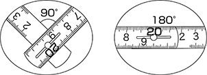 折尺 特長 90° 180°