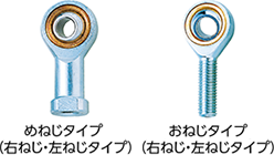 めねじタイプ（右ねじ・左ねじタイプ） おねじタイプ（右ねじ・左ねじタイプ）
