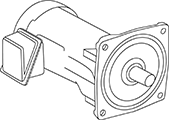 ギアモーター 平行軸フランジ取り付けタイプ