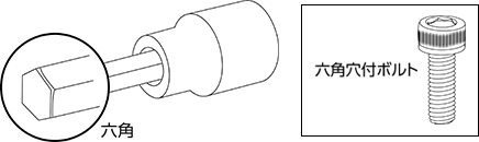 ソケットレンチ用ソケット ヘキサゴン用ソケット