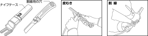 電工用ナイフ用途のいろいろ