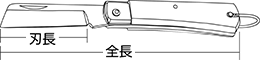 全長（mm） 刃長（mm）