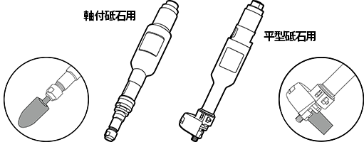 エアストレートグラインダー 軸付砥石用 平型砥石用