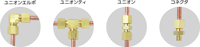 くい込み継手 ユニオンエルボ ユニオンティ ユニオン コネクタ