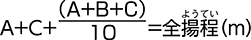 全揚程（m） 計算方法