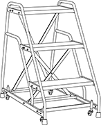 作業用踏台（キャスター付）