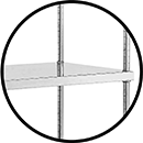 ステンレス棚（フラット棚・ベタ棚タイプ） 拡大図