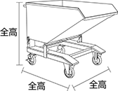 台車本体の大きさ（全長×全幅×全高）（mm）