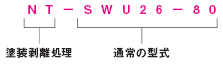 塗装剥離追加工利用の場合の型式