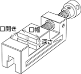 クランプする被削材（ワーク）