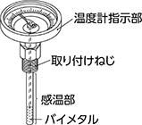 バイメタル式温度計 詳細