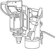 磁気ボール盤電気ドリル用