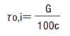 初せん断未修正応力 Τo,i 経験式