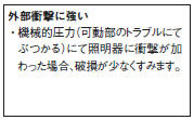 外部衝撃に強い