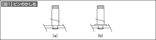 【図1】ピンのかしめ