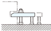 ねじ穴付U型クランプ