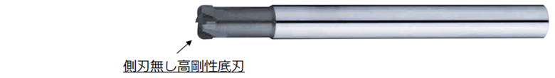側刃無し高剛性底刃